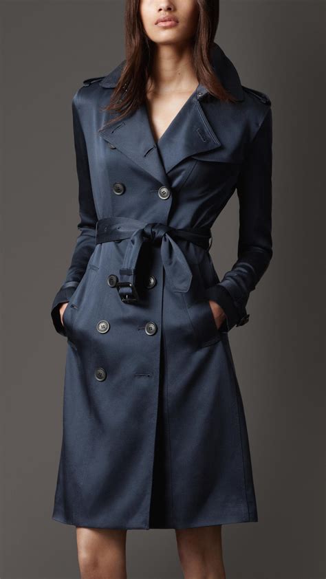 navy blue coat burberry|burberry trench jacket.